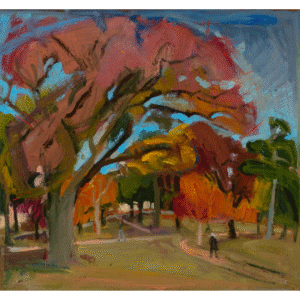 Autumn Campus Scene