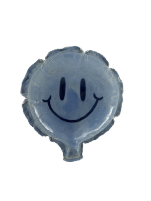 Blue Smiley Balloon No. 2