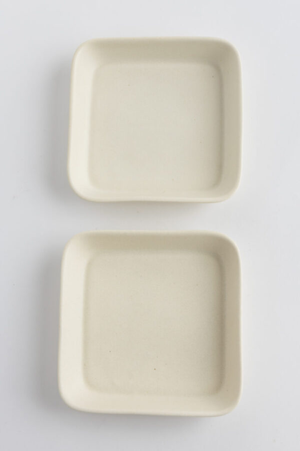 Rainforest Square Plate White #1