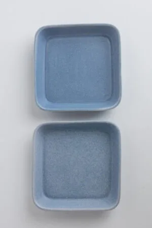 Rainforest Square Plate Blue #1