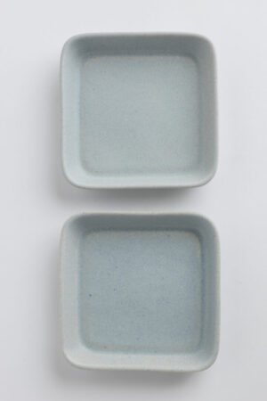Rainforest Square Plate Light Blue #1