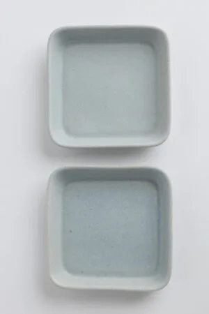 Rainforest Square Plate Light Blue #1