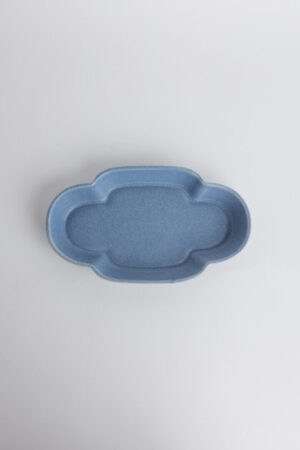 Rainforest Flower Salad Plate (Blue)