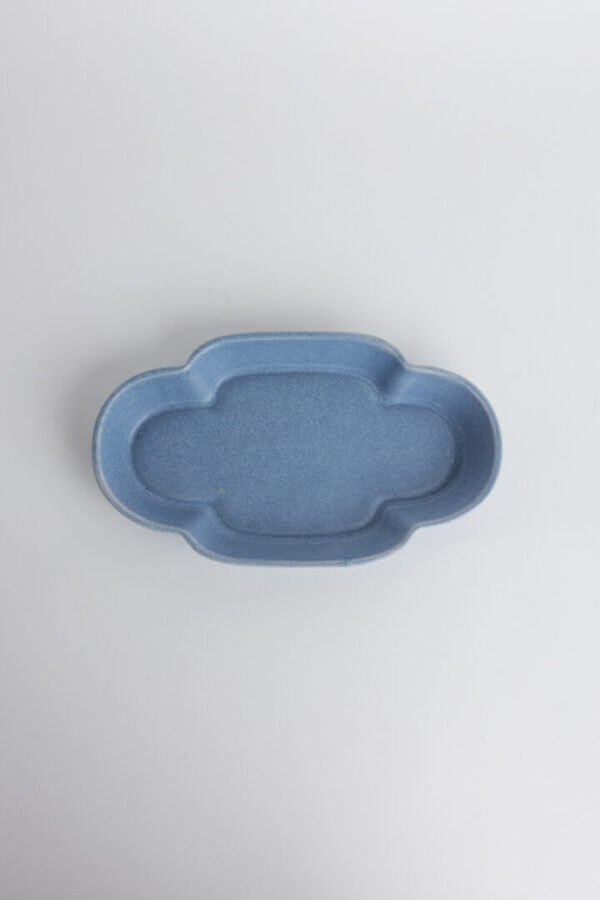 Rainforest Flower Salad Plate (Blue)