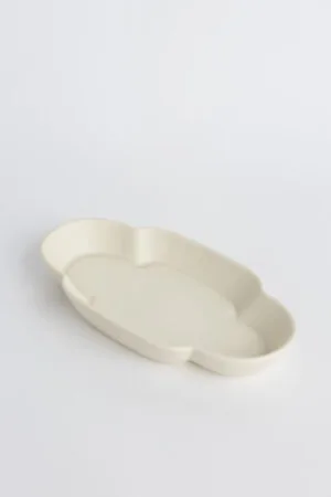 Rainforest Flower Salad Plate (White #1)