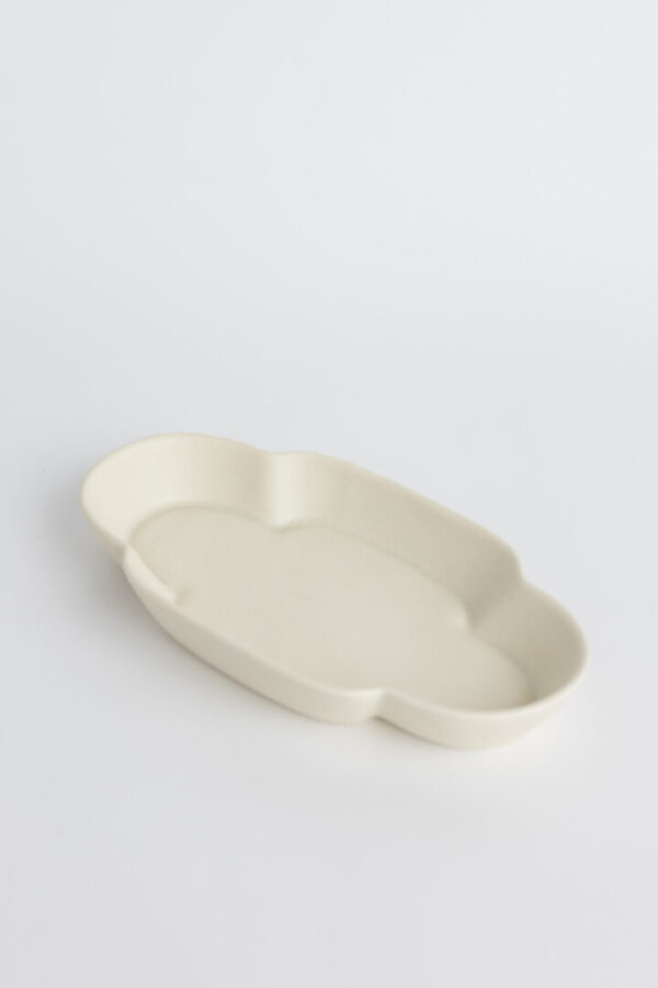 Rainforest Flower Salad Plate (White #1)