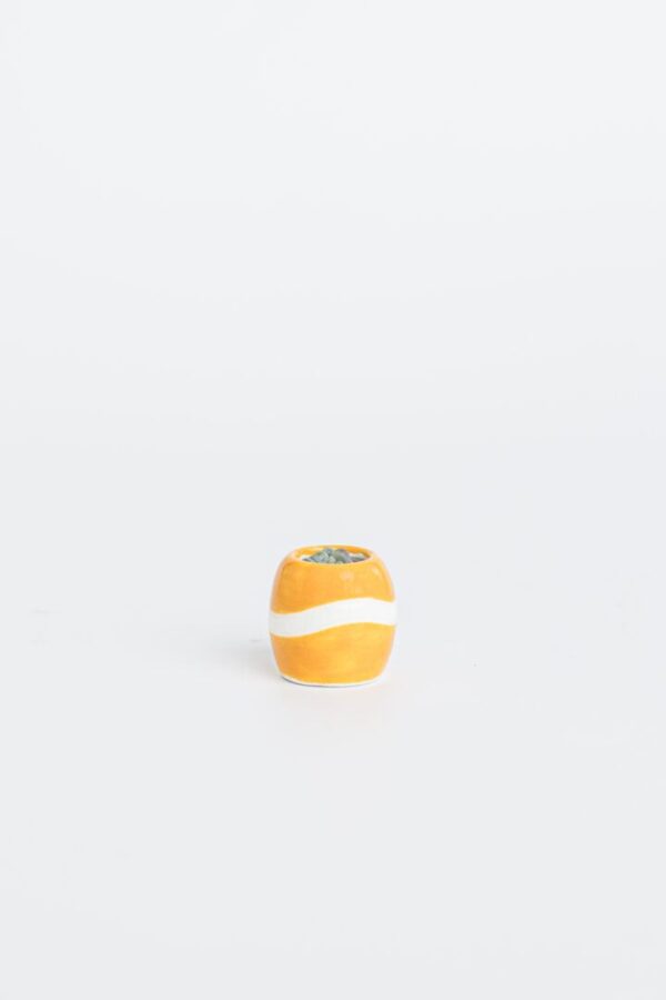 Orange With White Stripe