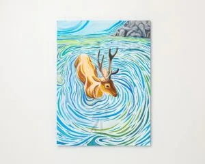 Elk in Water