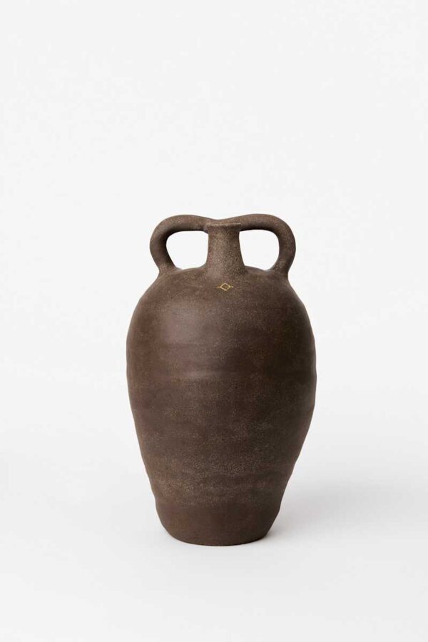 Red Stoneware Vase
